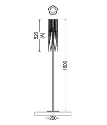 Willowlamp Scalloped Looped 150 Standing Lamp - 6