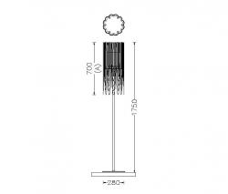 Willowlamp Scalloped Looped 280 Standing Lamp - 3