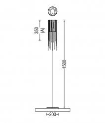 Willowlamp Circular Willow 150 Standing Lamp - 4