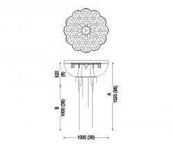 Willowlamp Flower of Life - 1000 - ceiling mounted - 7