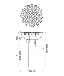 Willowlamp Flower of Life - 1000 - ceiling mounted - 8