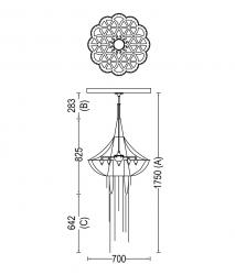 Willowlamp Flower of Life - 700 - suspended - 11