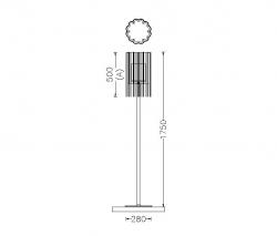 Willowlamp Scalloped Cropped 280 Standing Lamp - 6