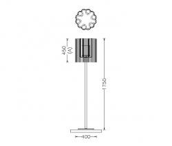 Willowlamp Scalloped Cropped 400 Standing Lamp - 7