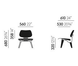 Vitra Plywood Group LCW Leather - 4