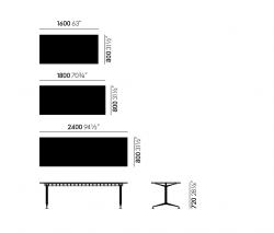 Vitra Vitra MedaMorph Rectangular meeting table - 3