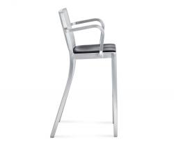 emeco Hudson барный стул with arms seat pad - 2