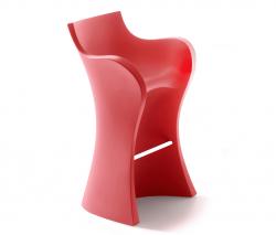 Изображение продукта B-LINE WOOPY пластиковое кресло кораловое h=1065
