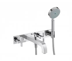 Изображение продукта Hansgrohe Axor Citterio 3-Hole Bath Mixer with cross handles and plate DN15