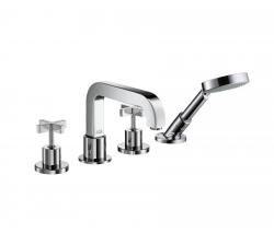 Hansgrohe Axor Citterio 4-Hole Tile Mounted Bath Mixer with cross handles DN15 - 1