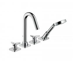 Изображение продукта Hansgrohe Axor Citterio M 4-Hole Rim-Mounted Bath Mixer with star handles and escutcheons DN15