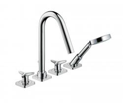 Изображение продукта Hansgrohe Axor Citterio M 4-Hole Tile-Mounted Bath Mixer with star handles and escutcheons, DN15