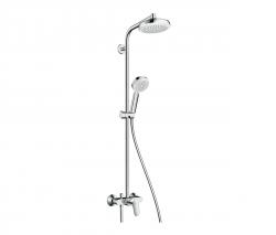 Hansgrohe Crometta 160 1jet Showerpipe with single lever mixer - 1