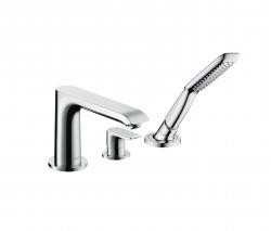 Hansgrohe Metris 3-Hole Rim-Mounted Single Lever Bath Mixer DN15 - 1