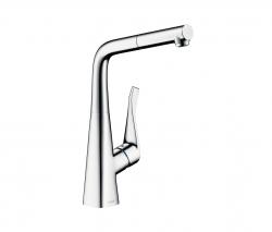 Hansgrohe Single lever kitchen mixer with pull-out spout - 1