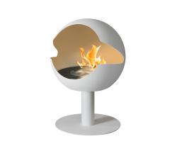 Vauni Fire Globe stand stone white - 2