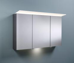 burgbad Sys30 | Mirror cabinet with horizontal lighting and indirect lighting of умывальная раковина - 1