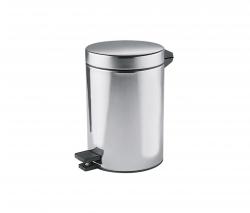 Inda Hotellerie Dustbin with cover and pedal and anti-slip base - 1