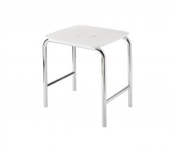 Inda Hotellerie Stool with ABS seat, brass structure - 1