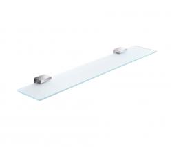 Inda Lea Tempered satined crystal shelf, 6 mm glass, with brackets - 1