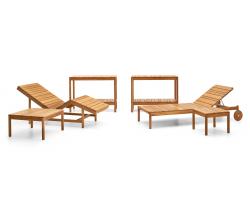 Varaschin Barcode sauna teak lounger - 2