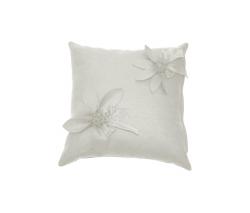 Poemo Design Eva Fiore cushion ecru - 1