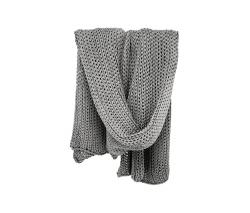 Poemo Design Natural Tricot plaid cemento - 1