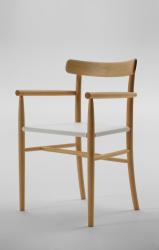 MARUNI Lightwood Arm chair (Mesh seat) - 4