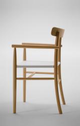 MARUNI Lightwood Arm chair (Mesh seat) - 5