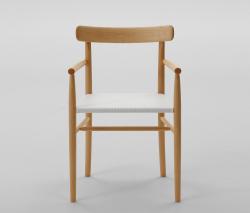 MARUNI Lightwood Arm chair (Mesh seat) - 1