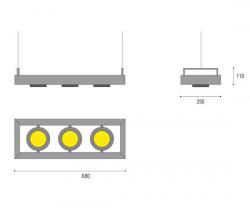 QC Lightfactory Edge Projex подвесной светильник - 2