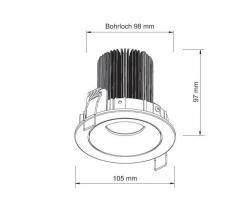 UNEX Design 10W Recessed потолочный светильник - 2