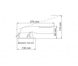 UNEX Ridl 25W crosswise Built-in lamp - 3