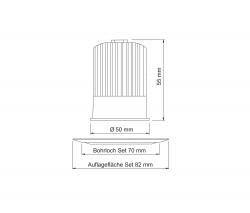 UNEX Ridl 8 Halo Downlight - 3