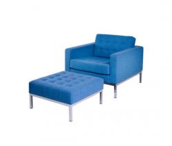 Изображение продукта Loft Club кресло с подлокотниками с подставкой для ног